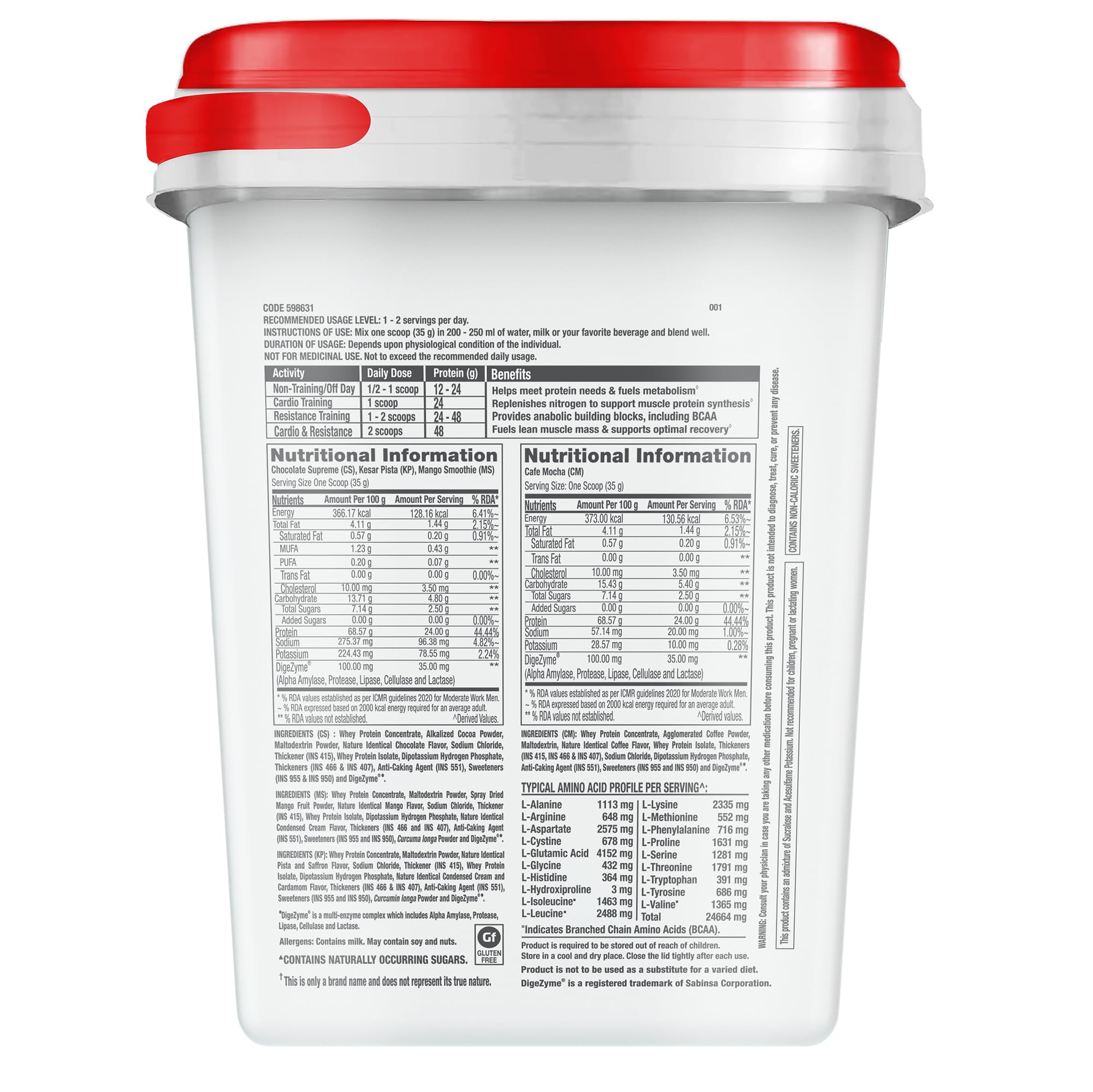 GNC Pro Performance 100% Whey Protein Powder | 8.8 Lbs : 4 KG (1 KG X 4 Flavour Pouches) + Bucket | 24g Protein | Chocolate Supreme | Kesar Pista | Mango Smoothie | Cafe Mocha | 5.5g BCAA | Boosts Strength & Endurance | Builds Lean Muscles | Fastens Muscle Recovery | Formulated In USA — Amazon image 9