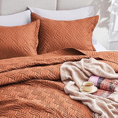 Vista 156 de Love's cabin Colchas para cama Queen de color blanco, colcha suave de verano, colcha de microfibra ligera, colcha de estilo moderno