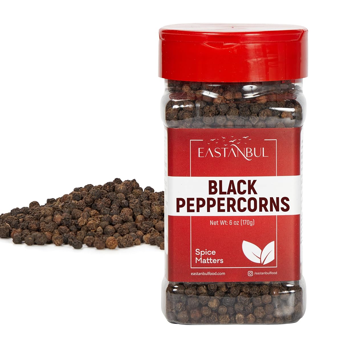 Eastanbul Black Peppercorns Whole, 6Oz