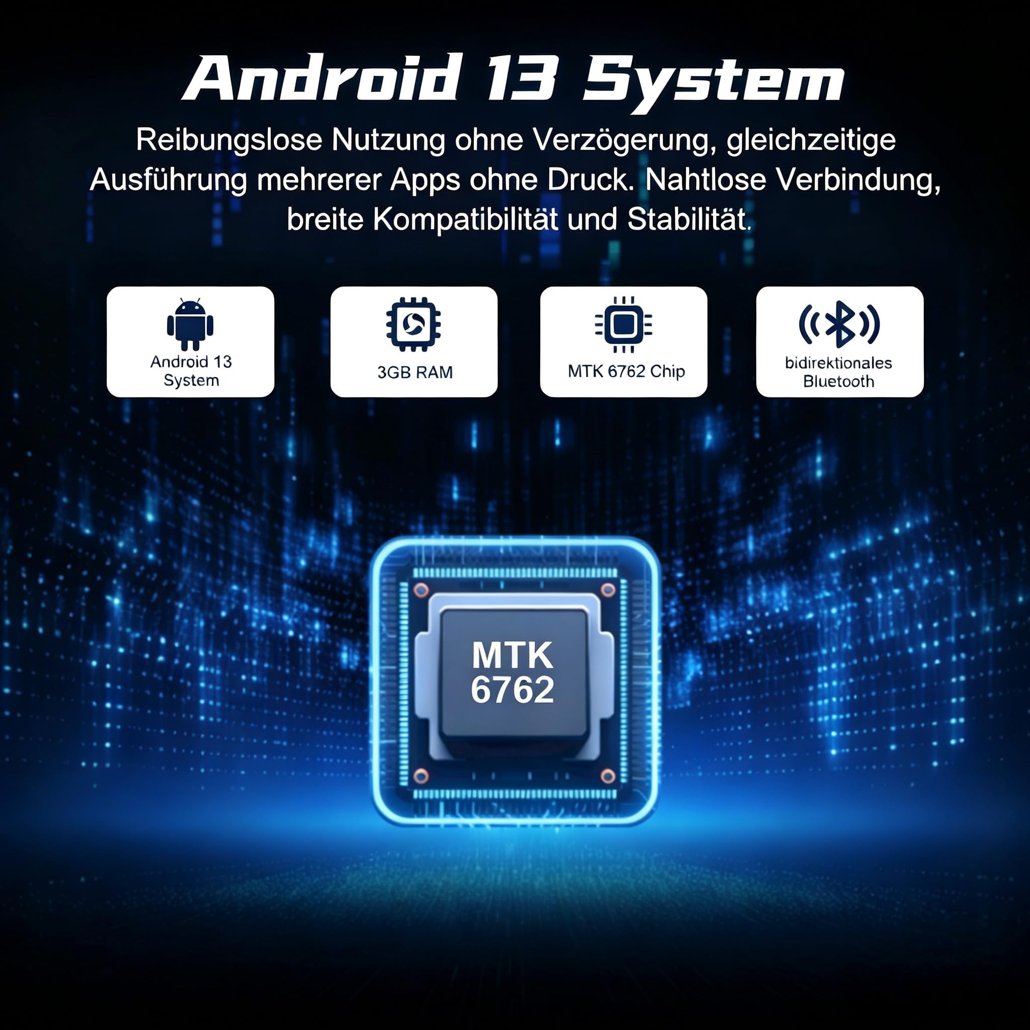 Diofox M9 160GB MP3 Player mit Bluetooth und WLAN, Android 13, 4,02 Zoll | MP3 Player mit Lautsprecher, Play Store, Spotify, Amazon Music, Deezer, FM Radio, HiFi Klang, 2000mAh, Tragbarer Musikplayer