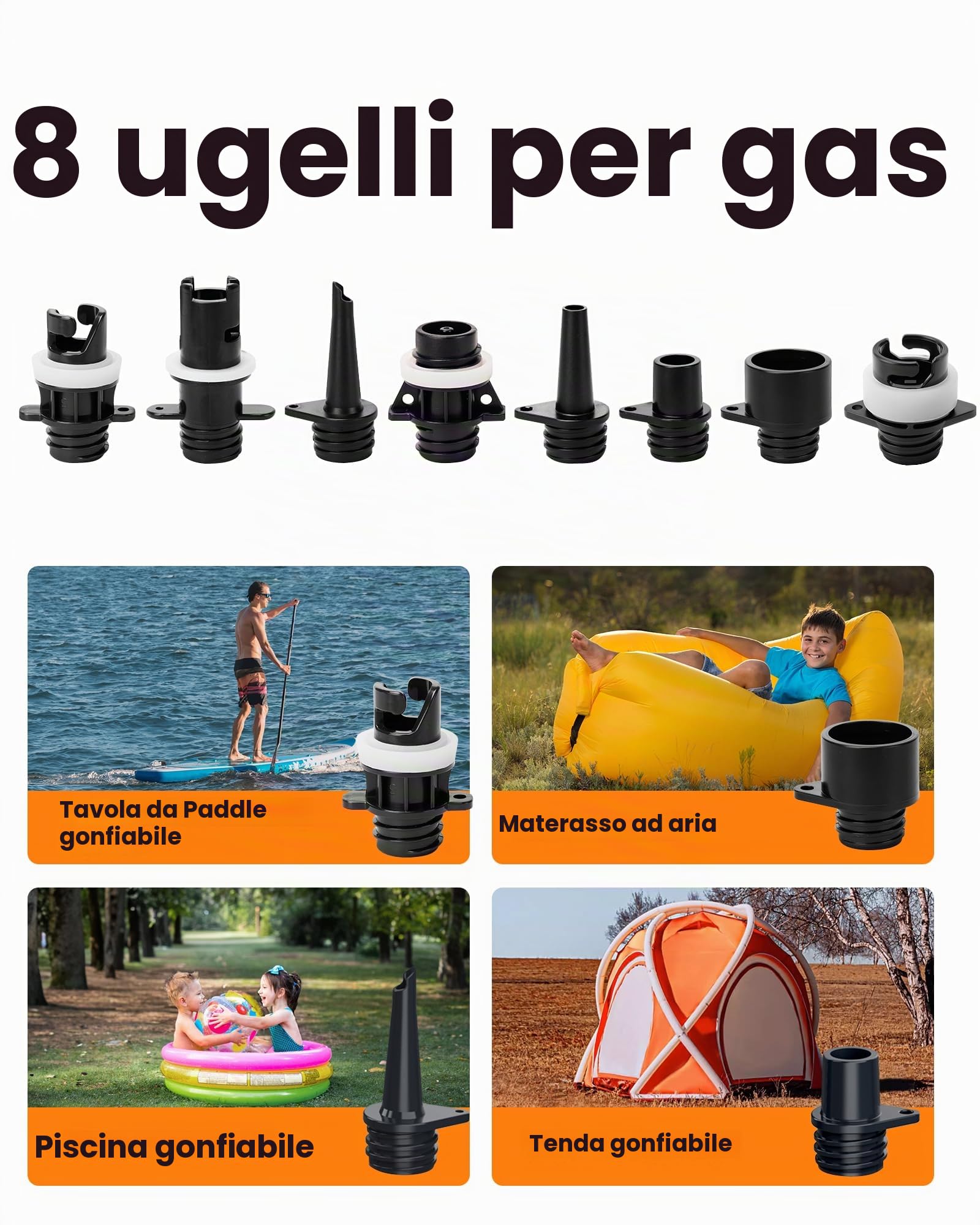 OutdoorMaster Shark 2S - Pompa elettrica da paddle board da 88,8 Wh, batteria ricaricabile per il gonfiaggio e sgonfiaggio di 6 SUP, pompa ad aria SUP da 20 PSI 12 V/15,8 V DC e ingresso Type-C