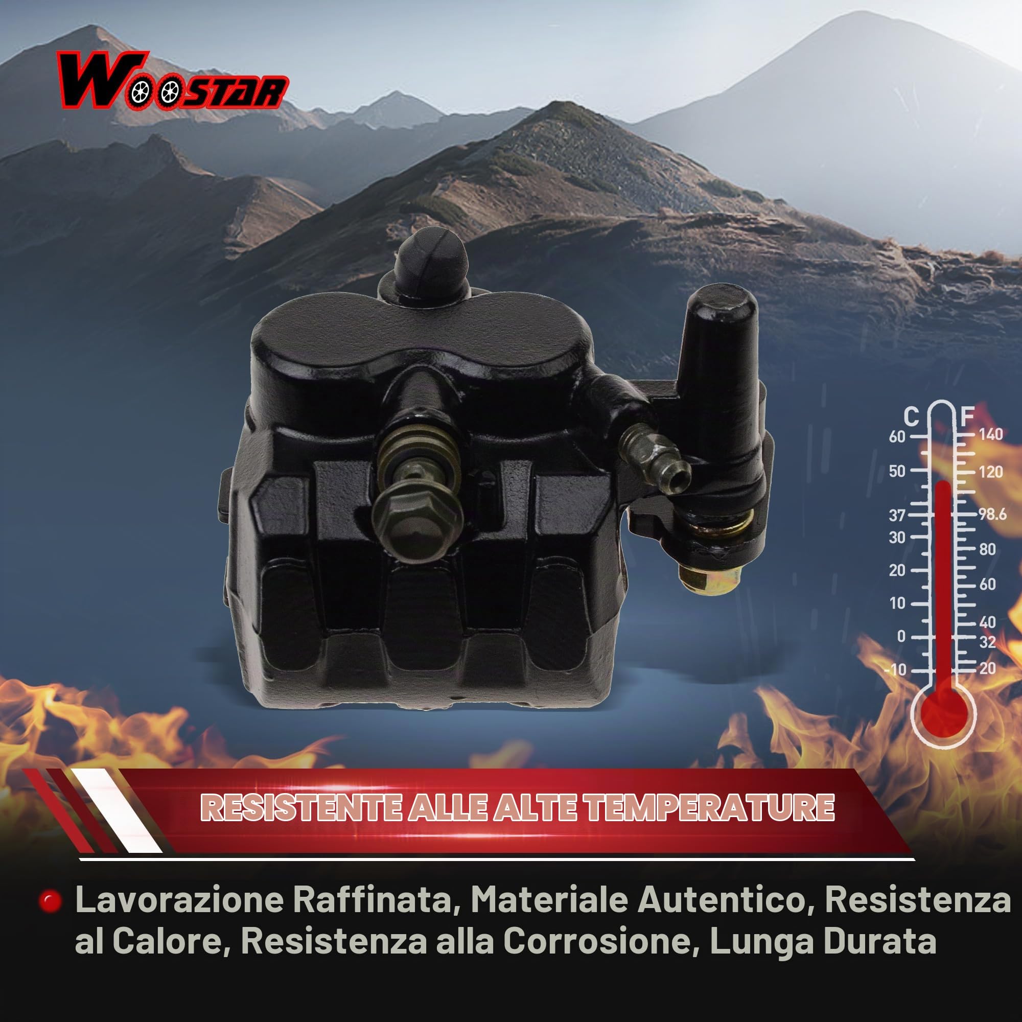 WOOSTAR Pinza Disco Freno Posteriore Sostituzione per Jialing 150cc 200cc 250cc Dirt Pit Bike