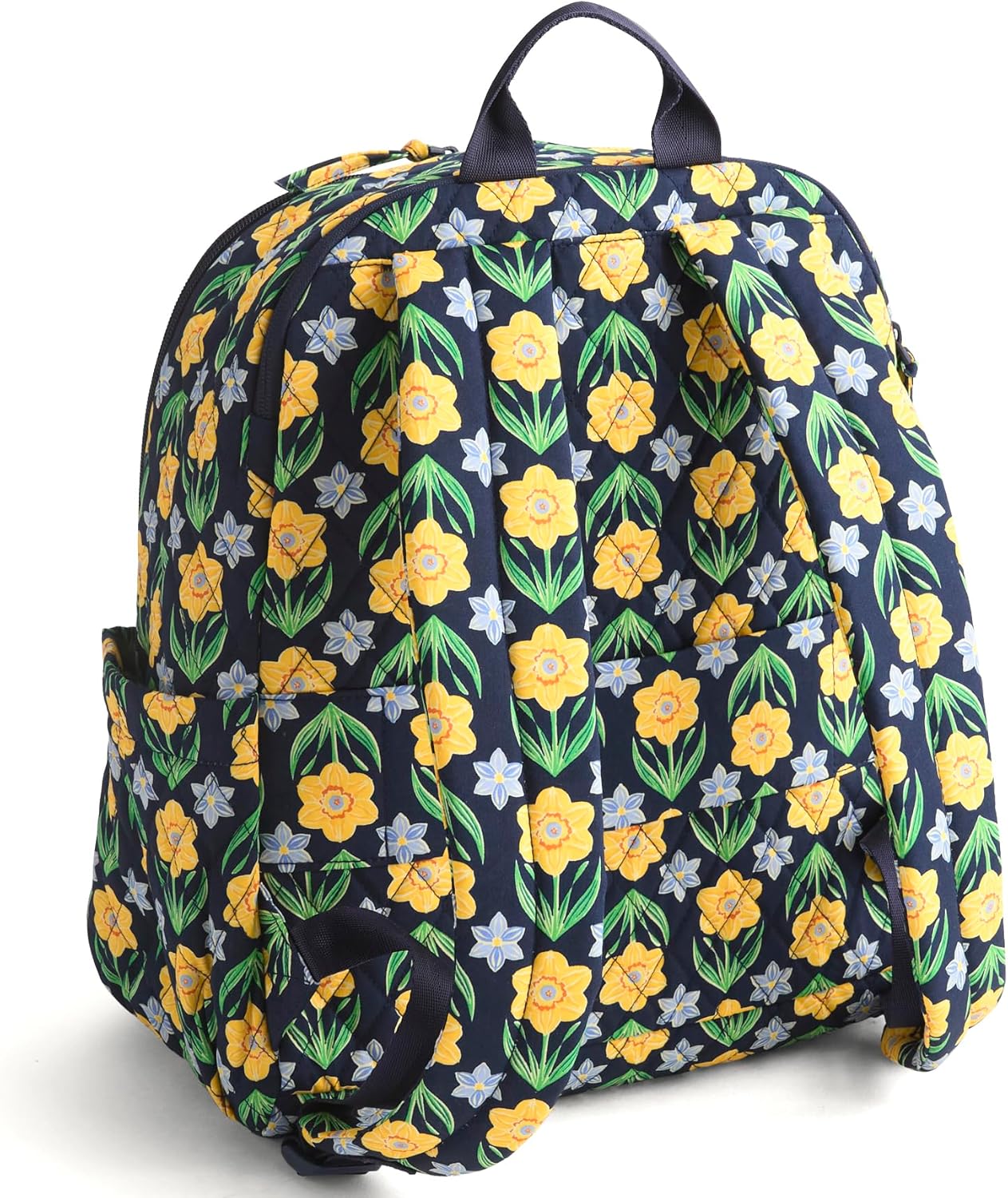 Vera Bradley Women's Premium Cotton Bancroft Backpack, Daffodils, One Size - Image 2