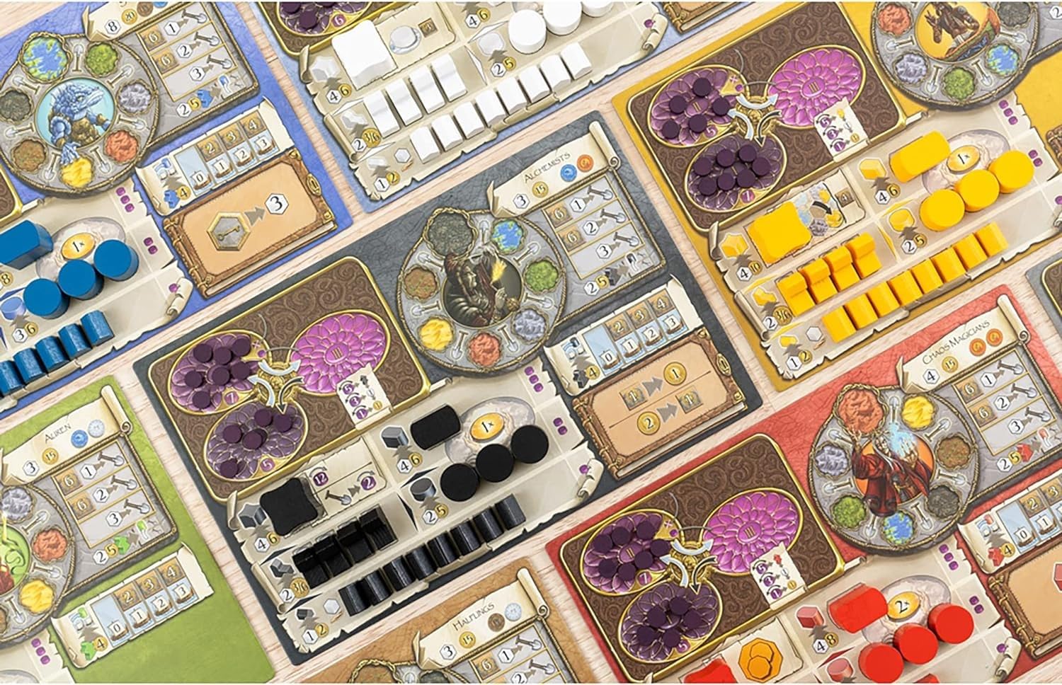 Capstone Games Terra Mystica: Big Box,Contiene: Terra Mystica: Gioco Base, Espansione Fuoco & Ghiaccio, 1-5 Giocatori, 30 Min per Giocatore