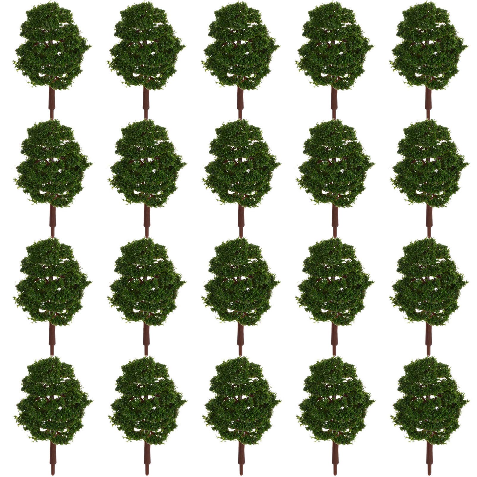 YARNOW Model Trees - 120 Pcs N Scale Trees for DIY Crafts, Building Model, Landscape, 1.5 x 3.5 Inch