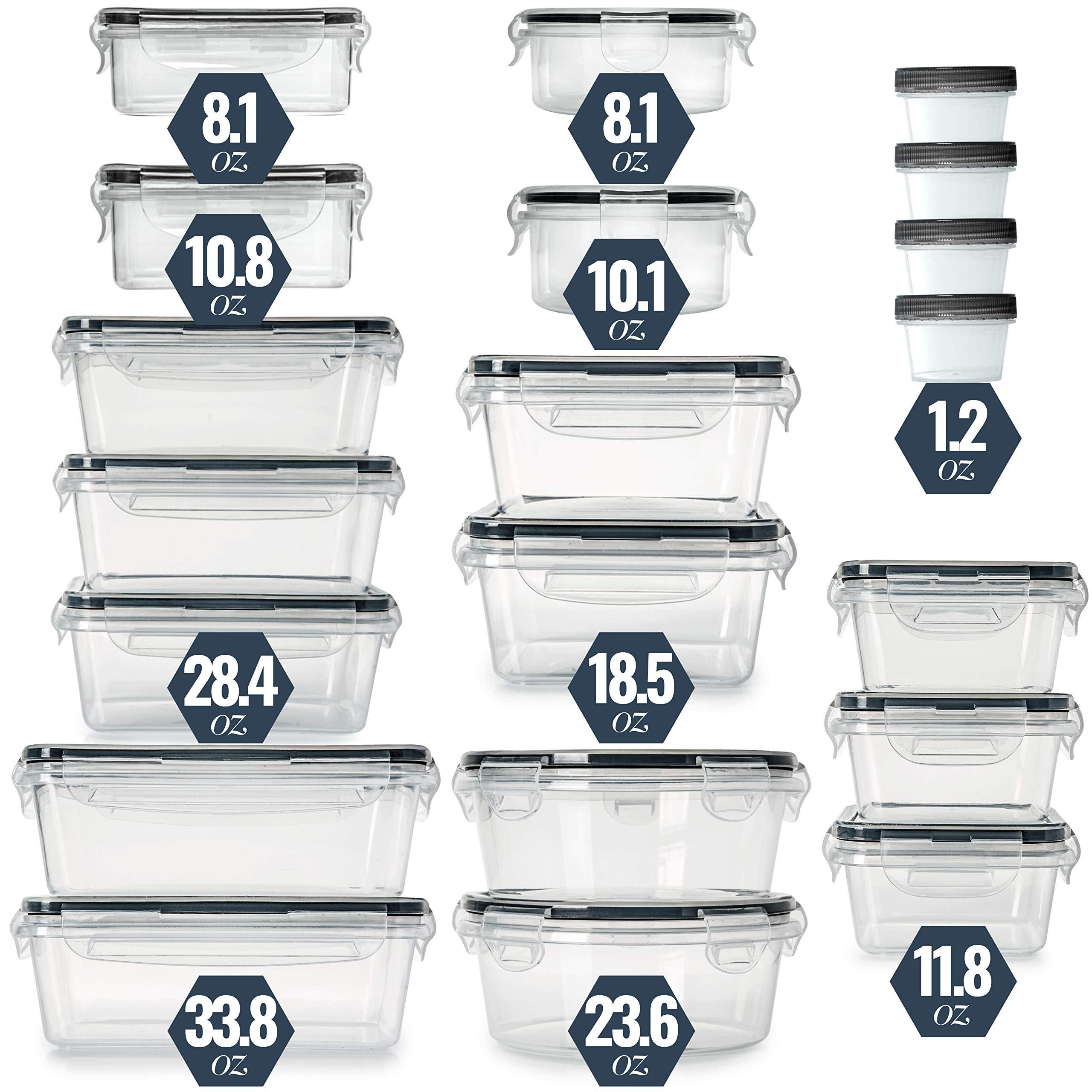 Buy Fullstar 50PCS Food storage Containers with Lids, Plastic Leak