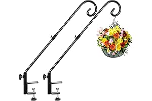 FEED GARDEN 31 Inch Deck Hook for Railing, Non-Slip Clamp for Outdoor Hanging