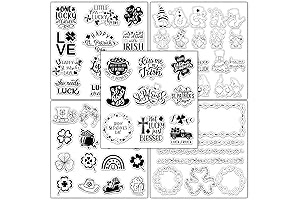 Whaline 5 Sheet St. Patrick's Day Clear Stamps