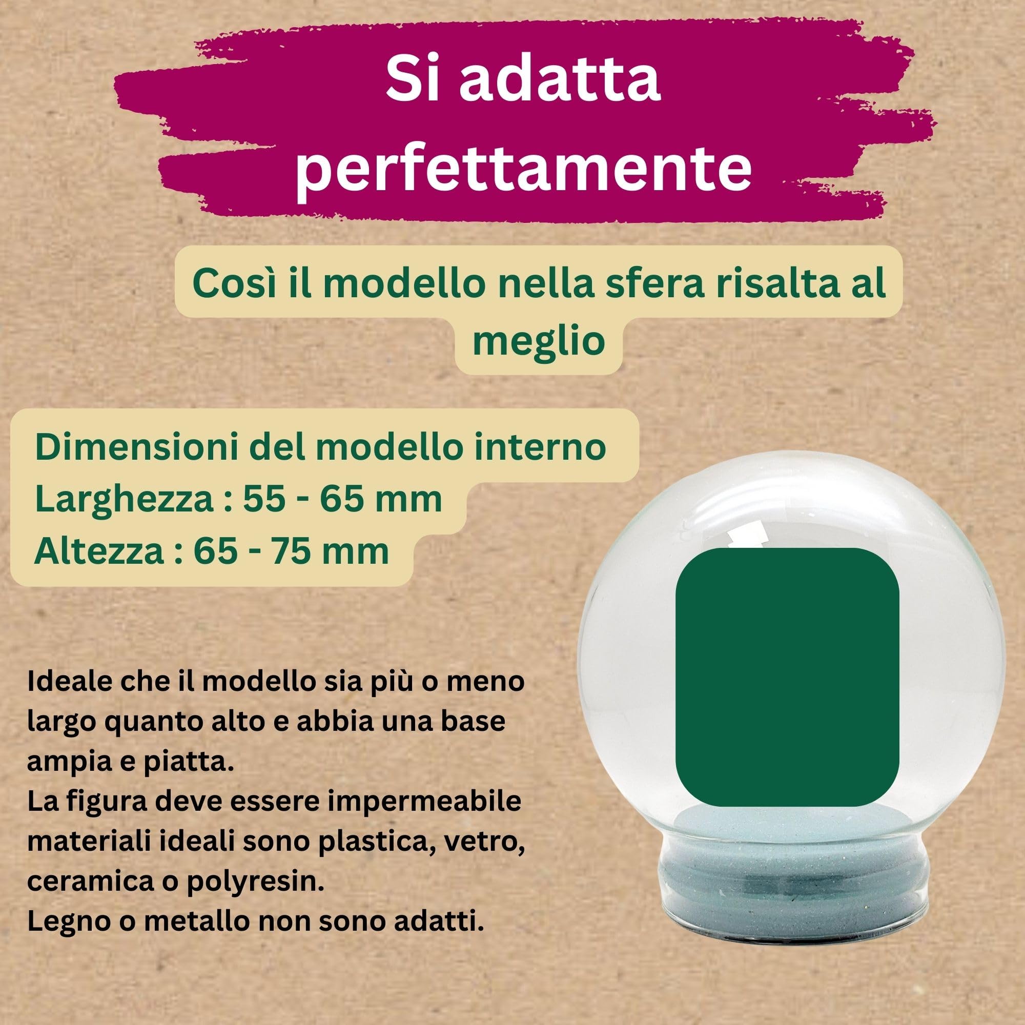 40007 Snowglobe for you - Fai da te (fai da te) Vetro diametro 11,9 cm.