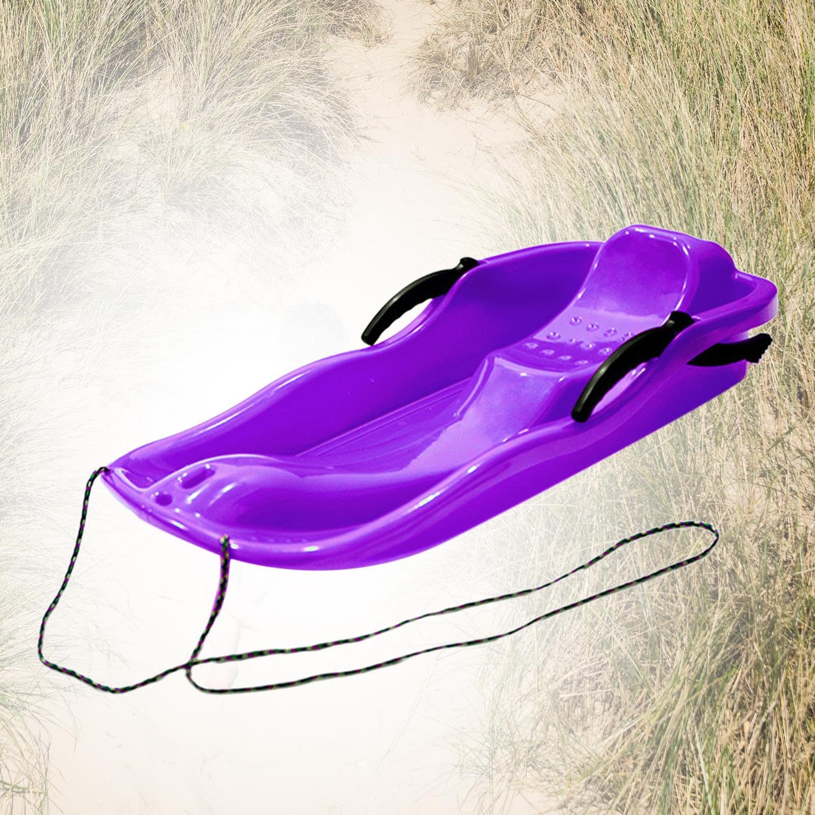 Luge avec Corde de Traction, Robuste, pour Profiter des joies de l'hiver en Famille. Caractéristiques : Cette Planche de Glisse sur Gazon supporte, Violet, 86 x 40 x 15 cm