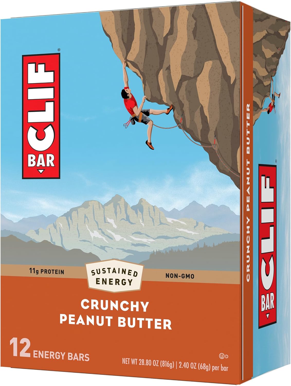 CLIF BARS Energy Bars Crunchy Peanut Butter Made with Organic