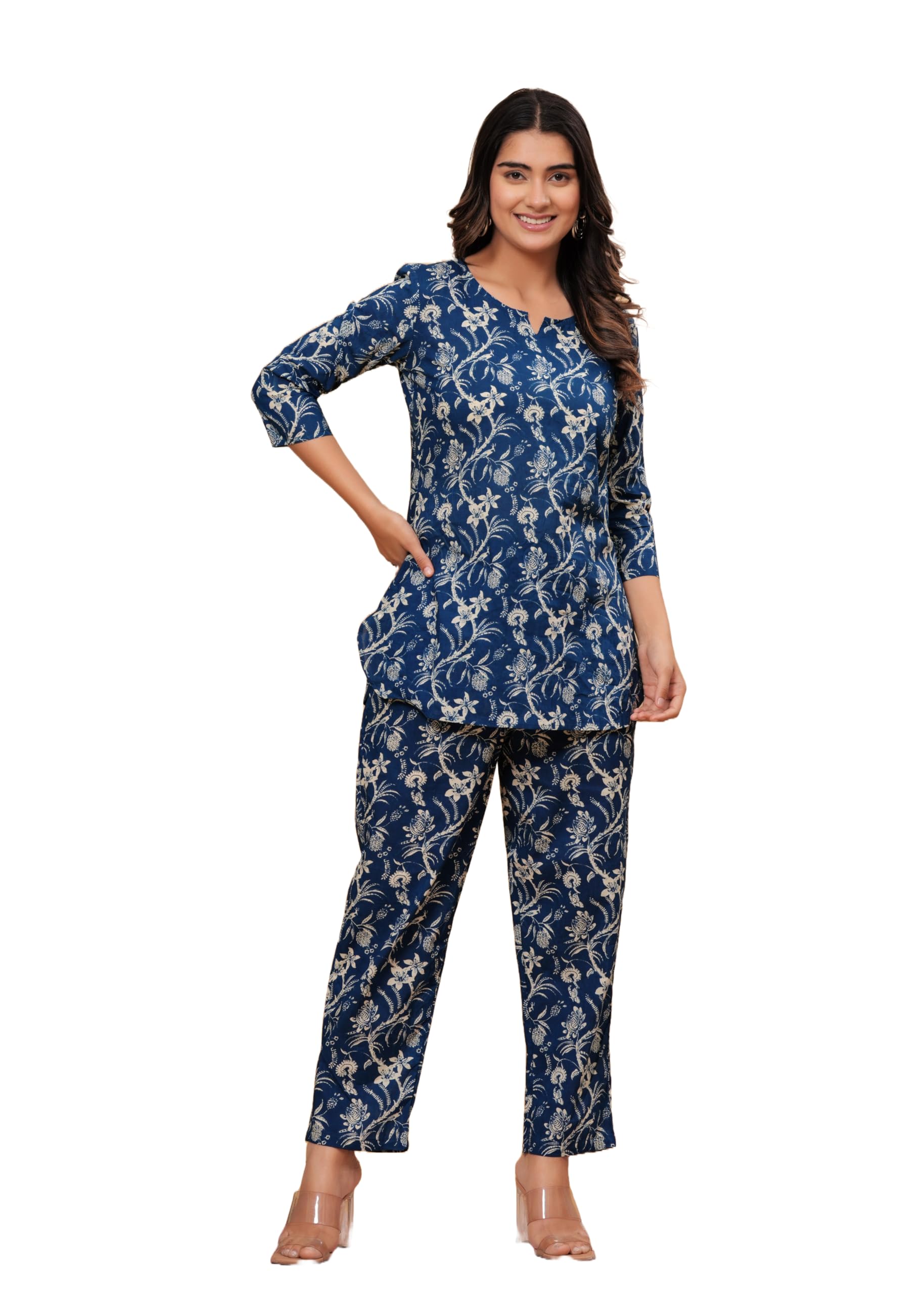 meera fab Women's Cotton Printed Relaxed Night Suit-picture-24