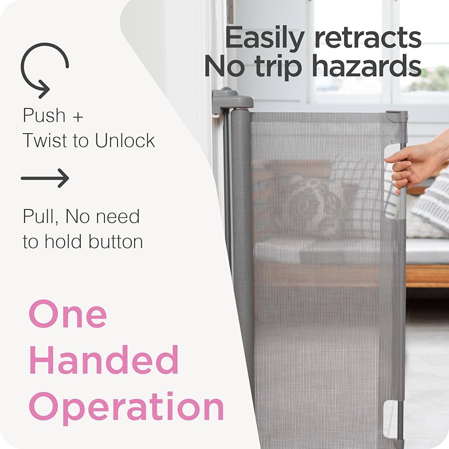 amama　BK Amazon.com: HAMOPY Retractable Baby Gate, 33