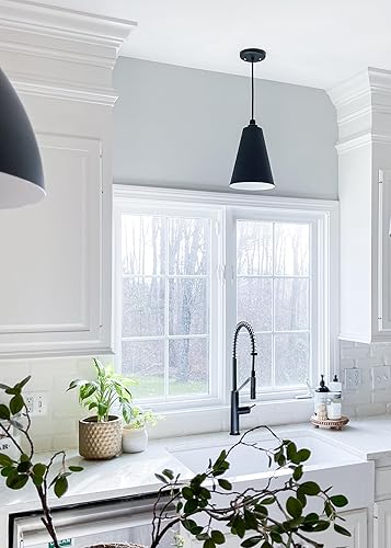 Miniatura 4 de Steel Lighting Co. Laurel - Lámpara colgante  Montaje en techo  Pantalla de cono de 8.5 pulgadas  Estilo moderno contemporáneo de granja fabricado