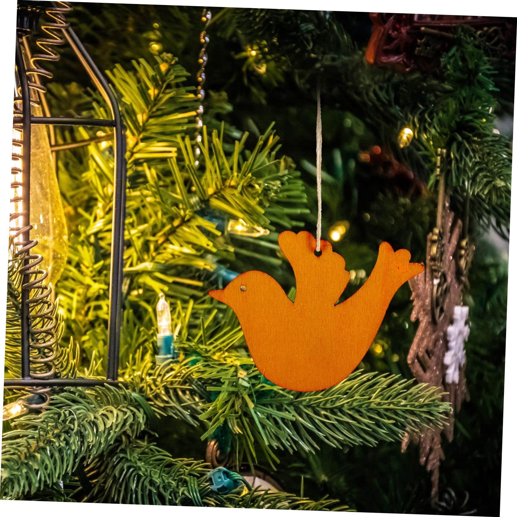 STOBOK 3sets Pendi Decorativi Legno Incompleto Per Natale Ciondoli Fai Da Te Per Decorazioni Natalizie Adatti Per Alberi Pareti e Finestre Divertenti Attività Creative Per Famiglie