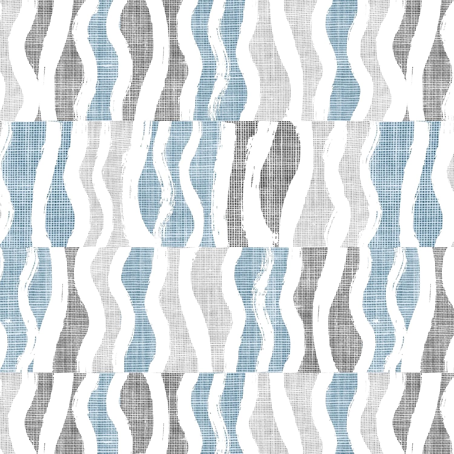 GloryTik Geometric Peel and Stick Wallpaper, Modern Self Adhesive Waterproof Vinyl Waterproof Modern Wavy Stripe Wall Paper for Bedroom Shlef Cabinet Décor 17"x 400"