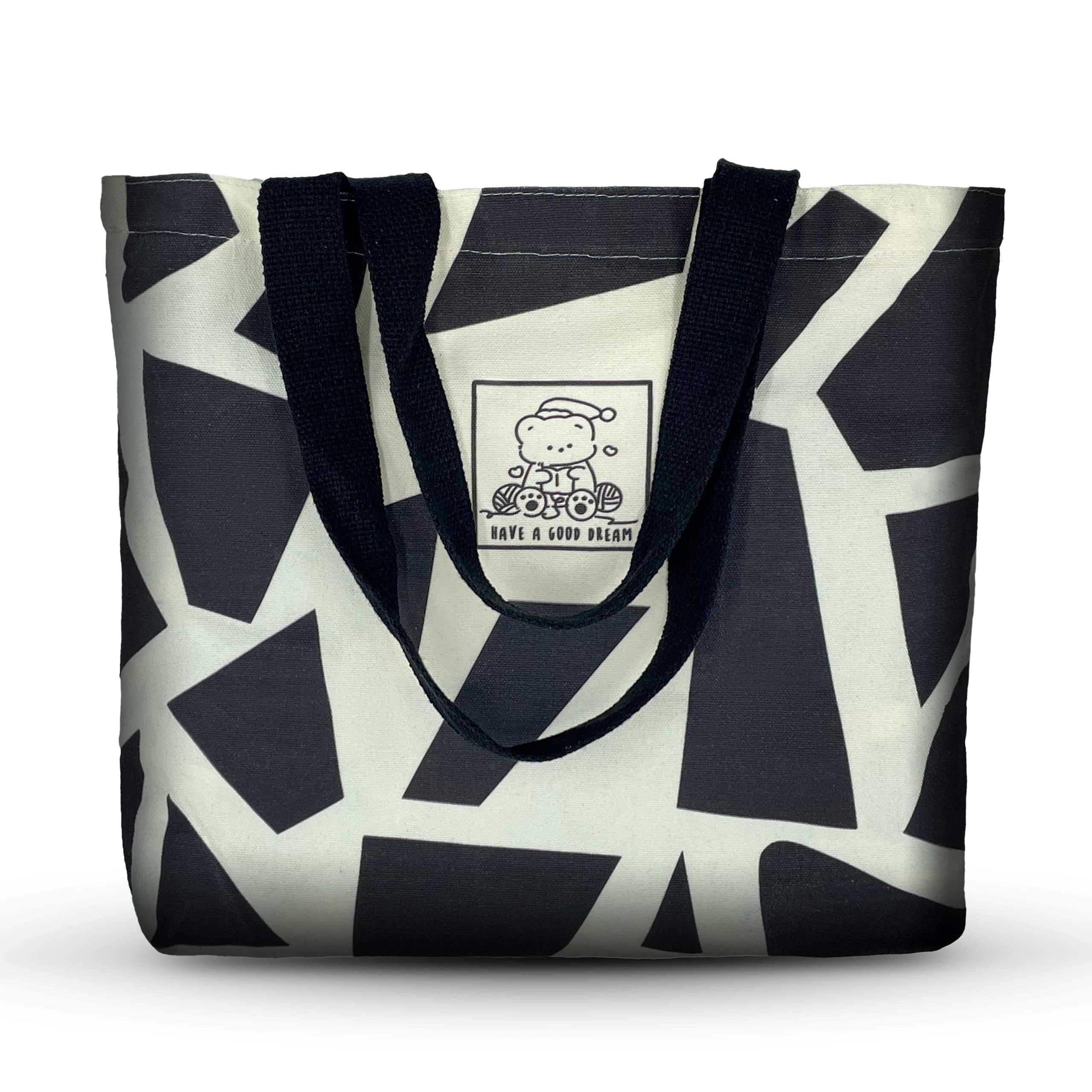 Canvas Tote Bag for Women, Trendy & Reusable Cotton Bags for School, Shopping, Gym, Library and Beach, Perfect for Groceries, Gifts for Teachers