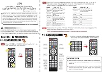 Vista 6 de Control remoto universal de TV con botón de iluminación compatible con LG, Samsung, Philips, Panasonic, Sharp TCL, Vizio, Sony, Sanyo, Toshiba