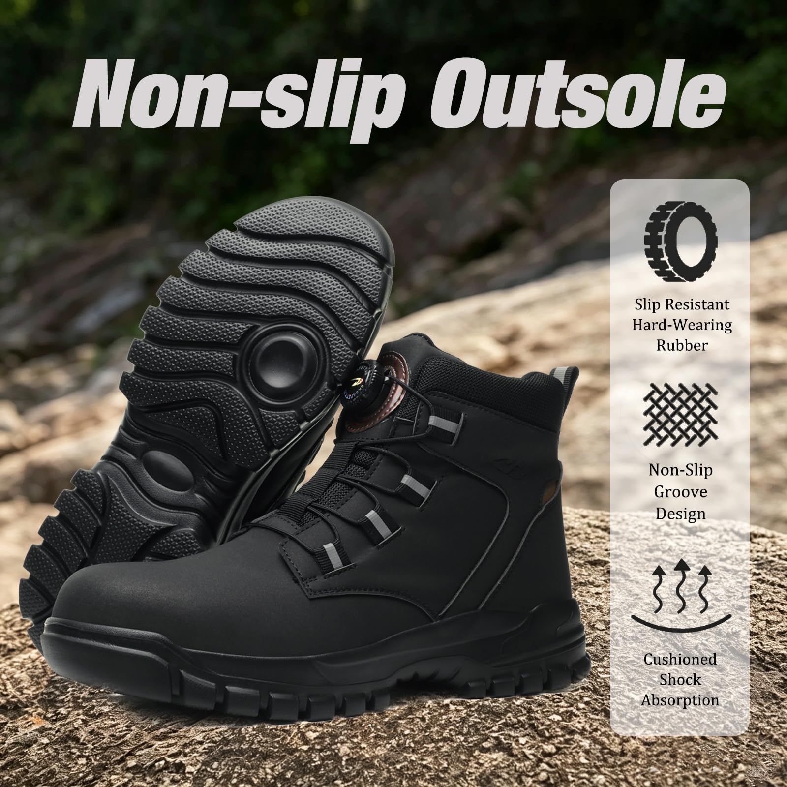 Chaussures de Sécurité Hommes Basket de Securite Femme légère Embout en Acier Confort sans Lacet imperméable EU 37-48