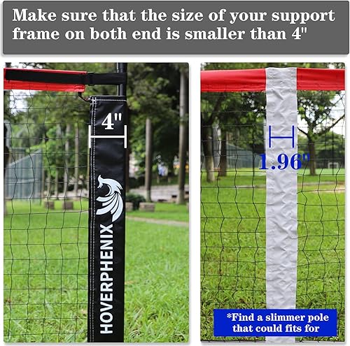 Miniatura 6 de Red de repuesto de Pickle Ball de 22 x 3 pies para interiores y exteriores, se adapta a la mayoría de marcos de bolas de pepinillo independientes,