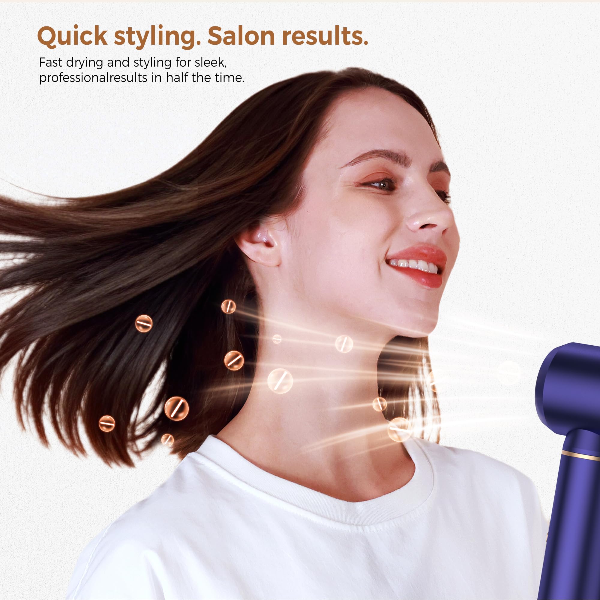 UKLISS 6 in 1 Airstyler,Professioneller Hairstyler mit Diffusor, Ionen Föhn mit Air Lockenstab,Föhnbürste,Volumenbürste,Glätteisen,zum Trocknen, Locken, Glätten der Haare,Multifunktionaler Hair Dryer