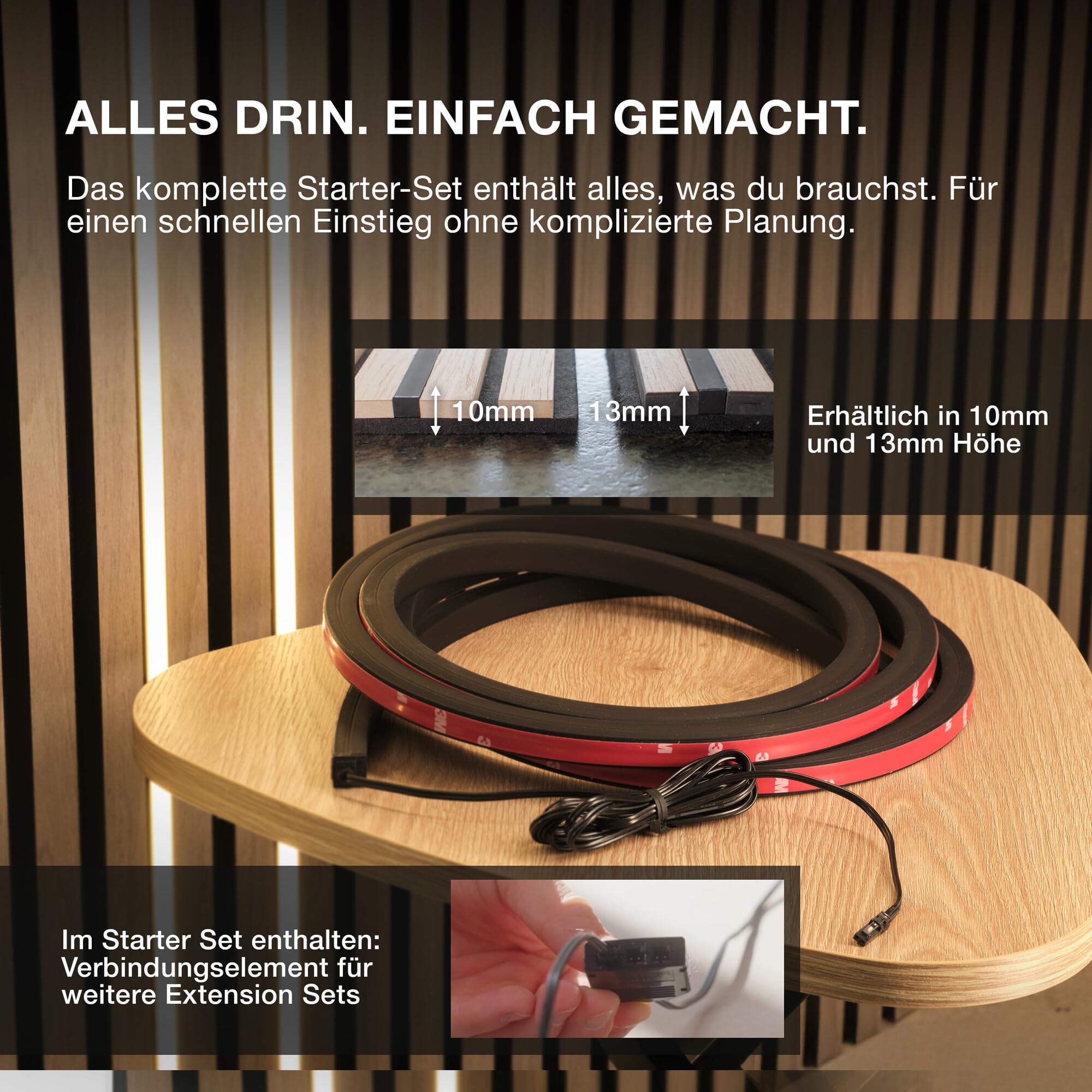 Osram FLEX ACOUSTIC BLACK 2.6M H10MM 830 RC