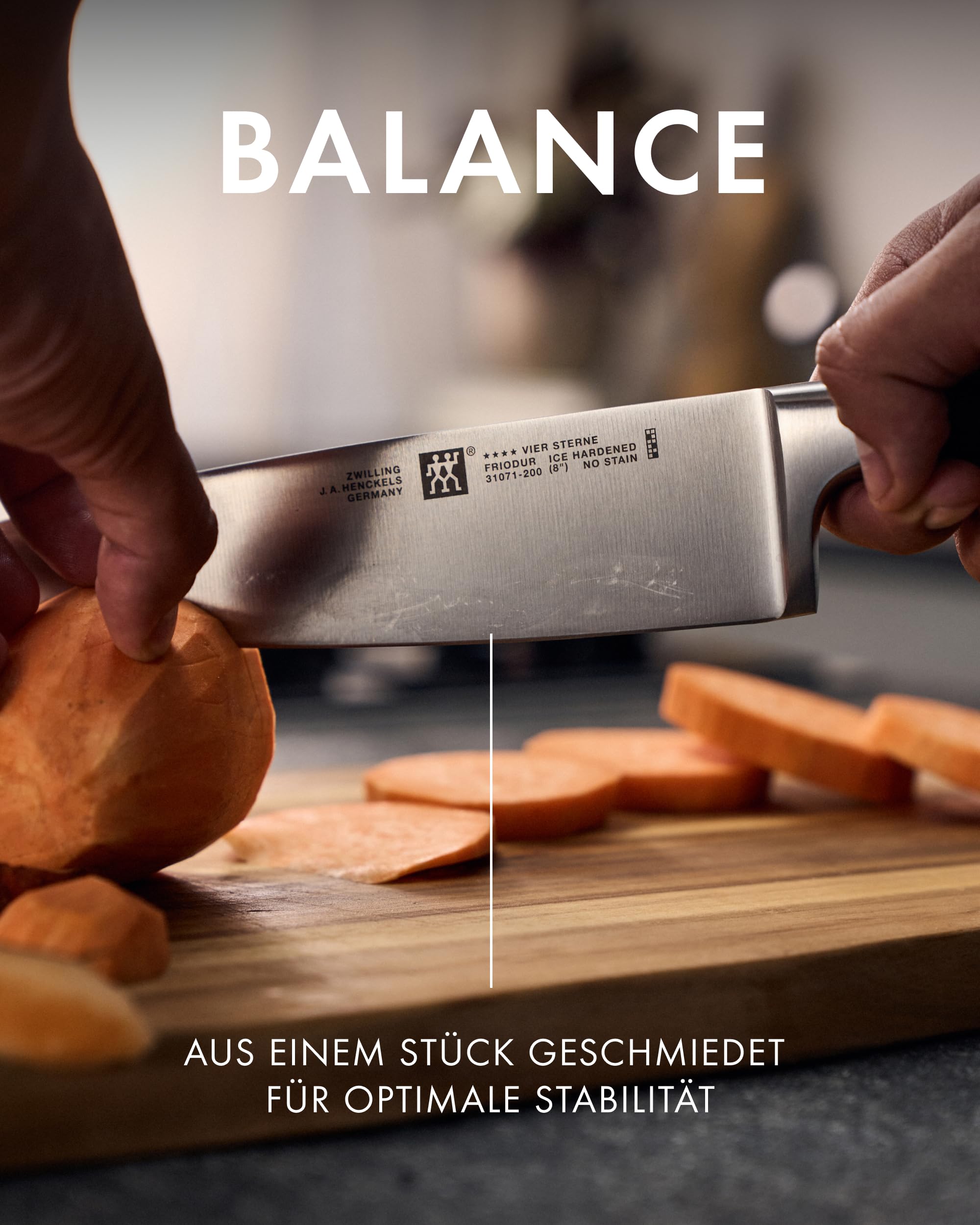 ZWILLING Vier Sterne Messer-Set 3-teilig, Rostfrei, Made in Germany