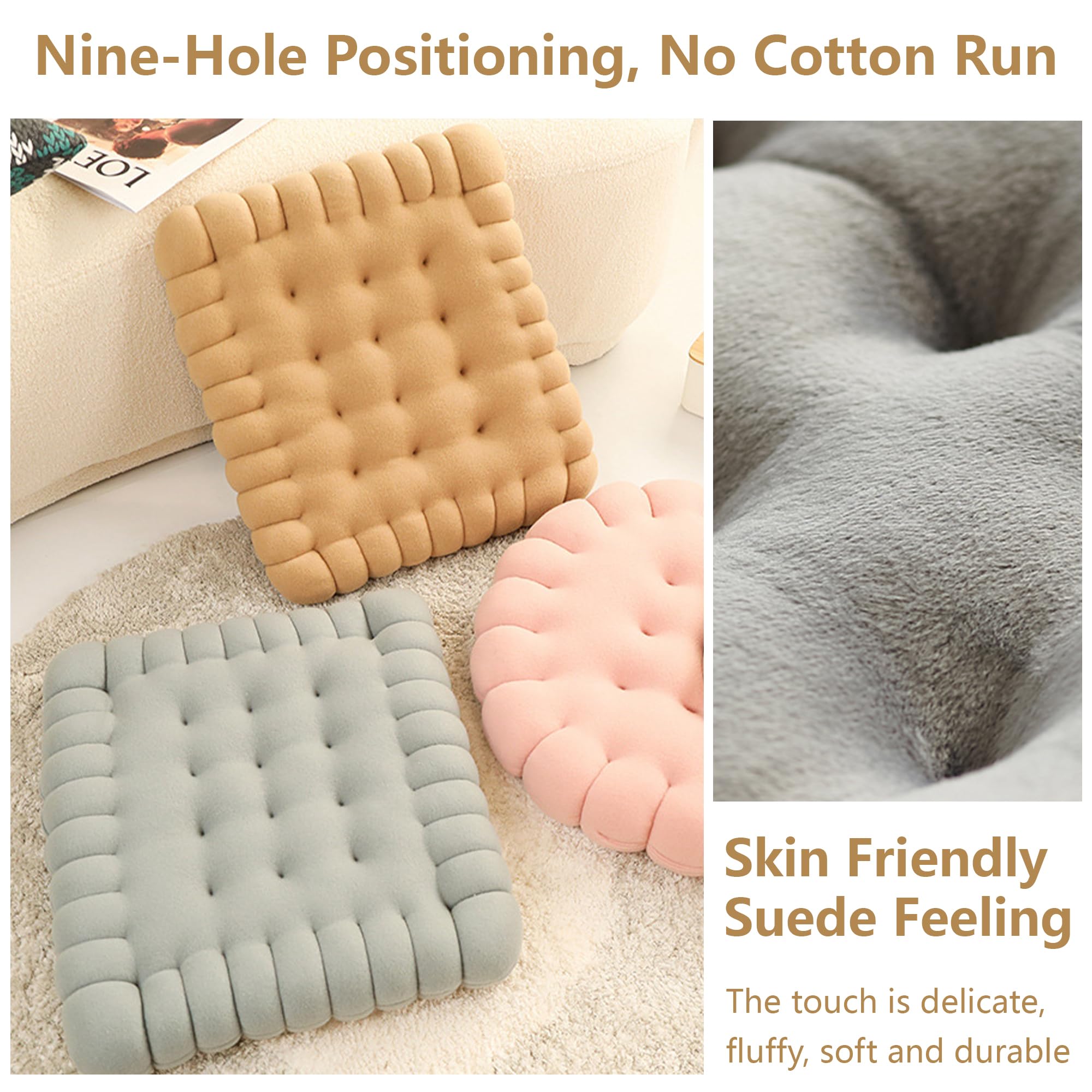 Amazon.com: CATPAN Biscuit Seat Cushion Floor Pillow:Round and