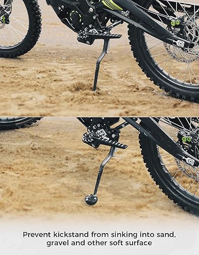 Miniatura 5 de KEMIMOTO Almohadilla de pie de motocicleta compatible con Grom MSX125 Placa de soporte de extensión para superficies blandas, césped, pavimento