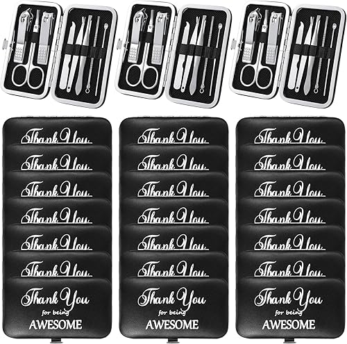 Therwen Juego de 24 juegos de manicura para el día de San Valentín, cortaúñas 8 en 1, kit de aseo de uñas de acero inoxidable, regalo de disponible en Yaxa Venezuela