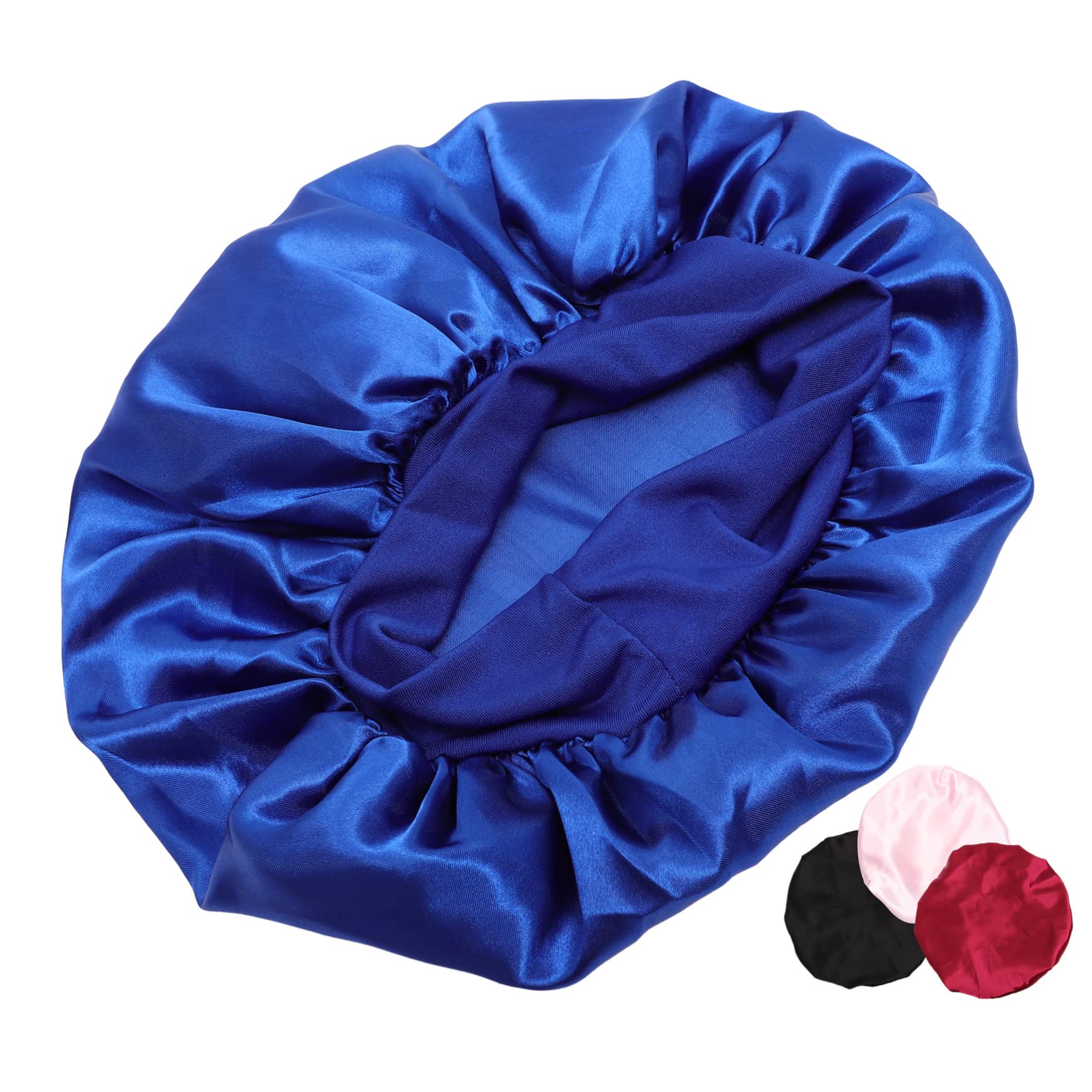 12 Pz Berretto Da Notte Berretto Di Protezione Cappello Da Salone Turbante Da Donna in Raso Cuffia Della Stazione Termale Ragazza Dormire Tessuto Elastico Copricapo