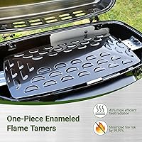 Vista 4 de Brand-Man Propane Gas Grill, Portable Standup Grill with Folding Cart & Push-Button Ignition, Ideal for Camping, Tailgating, BBQ, Backyard, Patio &