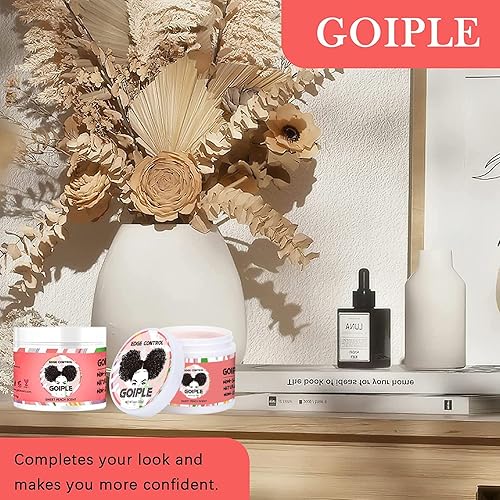 Vista 8 de Cera de control de bordes para mujer, agarre fuerte, no grasa, control de bordes más suave, gel de peinado de cera de borde, control de bordes