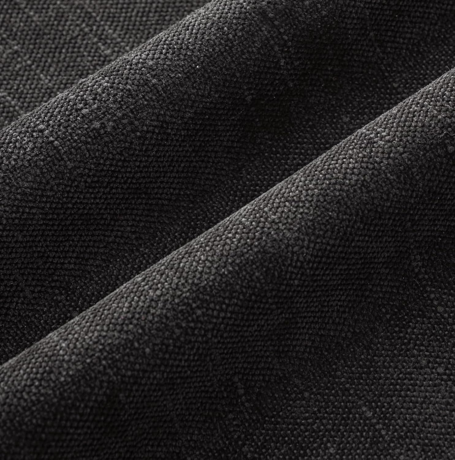 MIULEE Pack of 2 Decorative Throw Pillow Covers Soft Chenille Throw Pillows Solid Neutral Farmhouse Textured Cushion Covers for Couch Sofa Bedroom Living Room 20x20 Inch, Black - Image 8