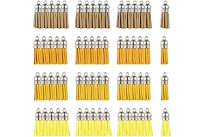 Exquisite Golden Faux Suede Tassel Pendant Decorations for Jewelry Making