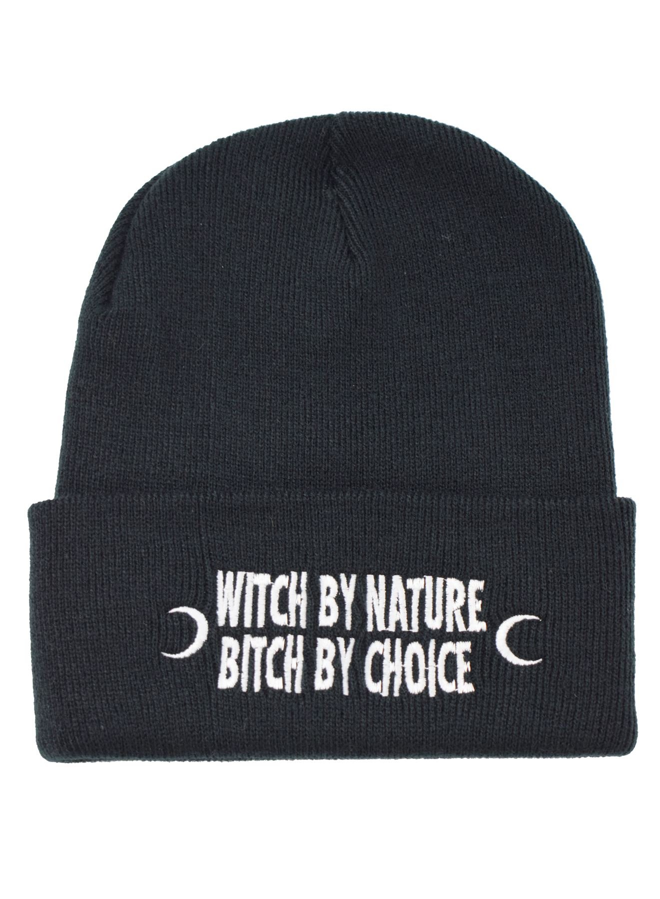 Darkside Men's Black Witch By Nature Beanie Hat