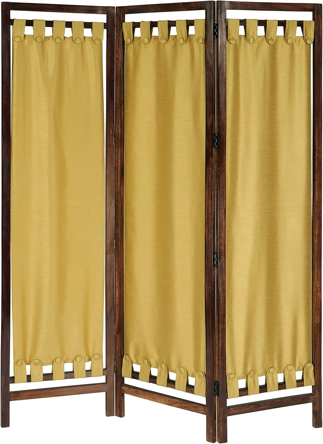 Room Divider Wood Floor Screen Partition Tabique Deep Gold