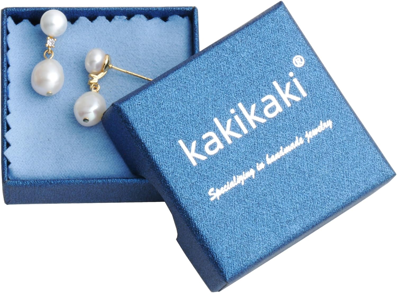 Handmade Freshwater Cultured Baroque Pearl Dangling Drop Earrings for Women, 14K Gold Plated - Image 7