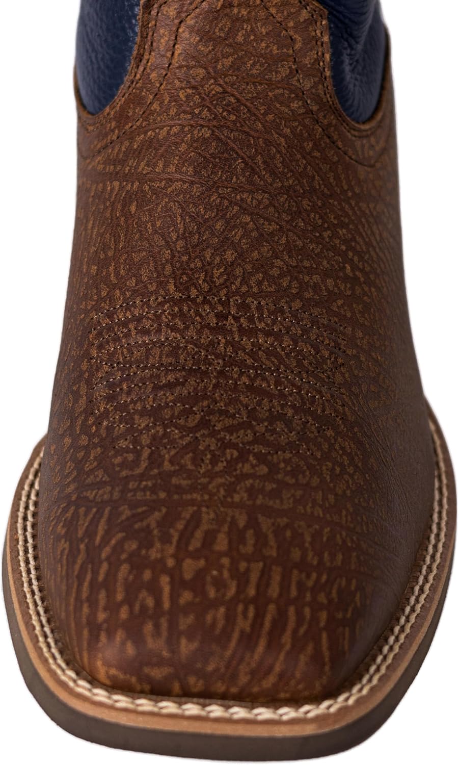 Palitutu Men’s Western Cowboy Boots, Fashionable Embroidered Full Grain Leather, Square Toe Pull-On, 4-Layer Composite Sole, Slip-Resistant Work & Riding Boots
