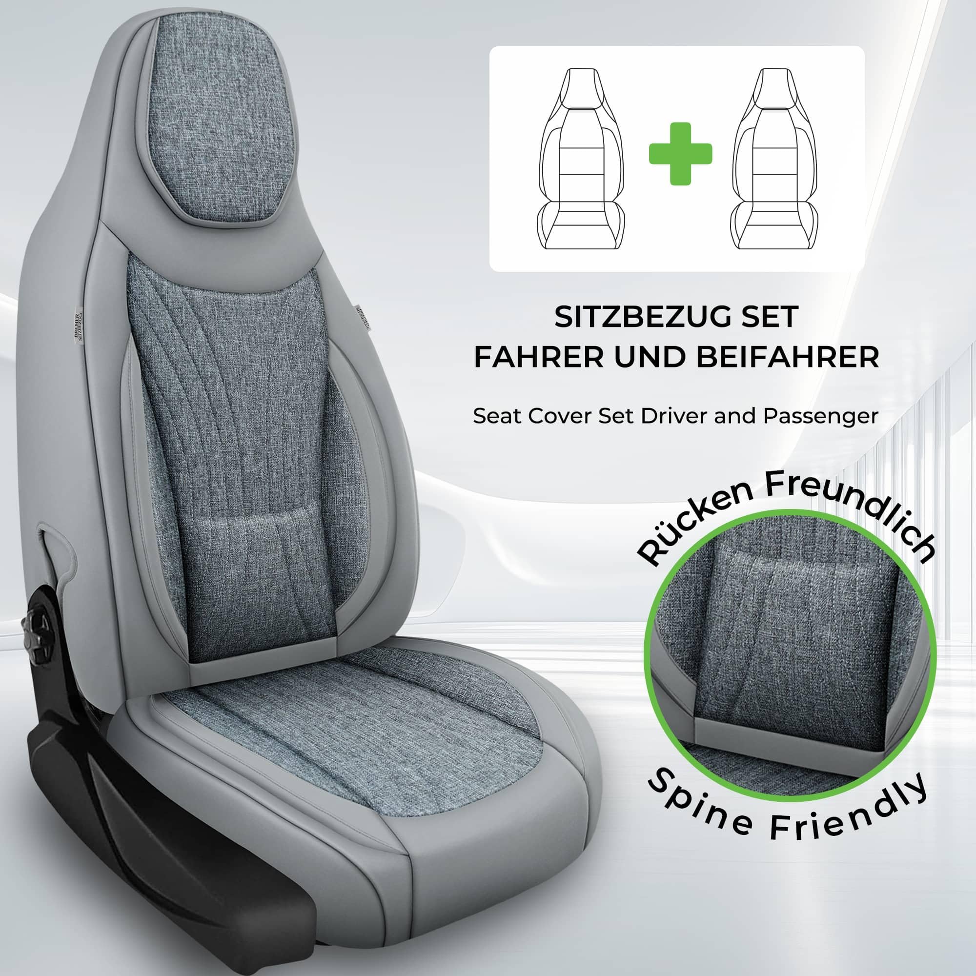 Wohnmobil Sitzbezüge für Fiat Ducato Citroen Jumper Peugeot Boxer C8