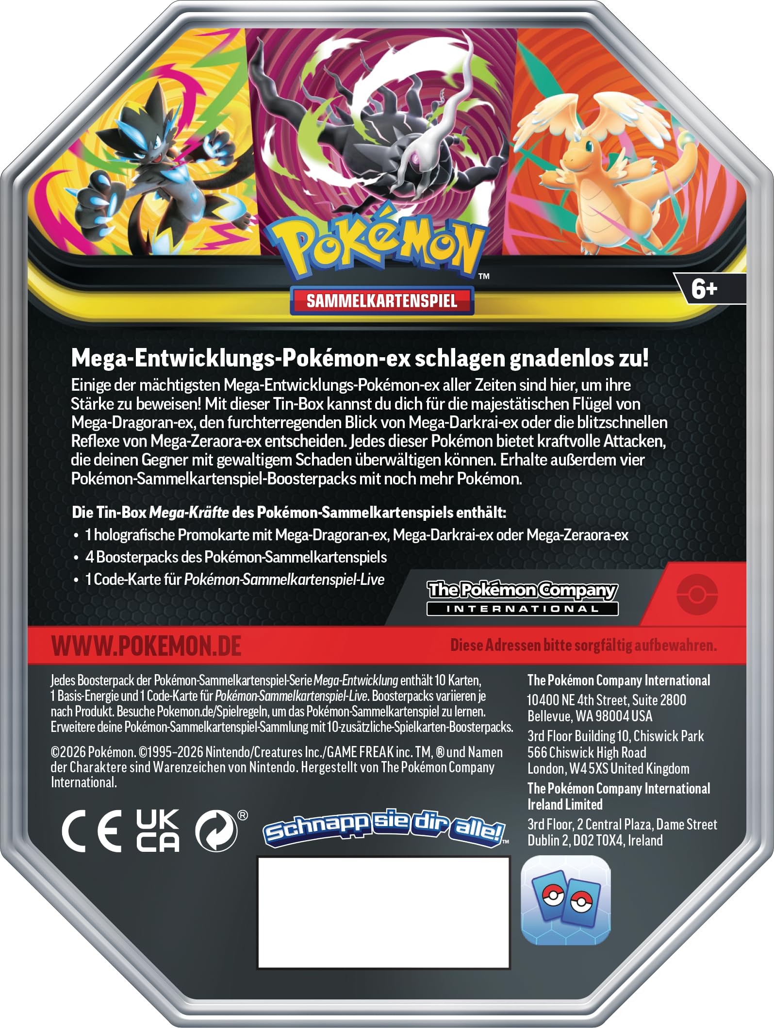 Pokémon (Sammelkartenspiel), PKM Tin 132 – Ansicht 2