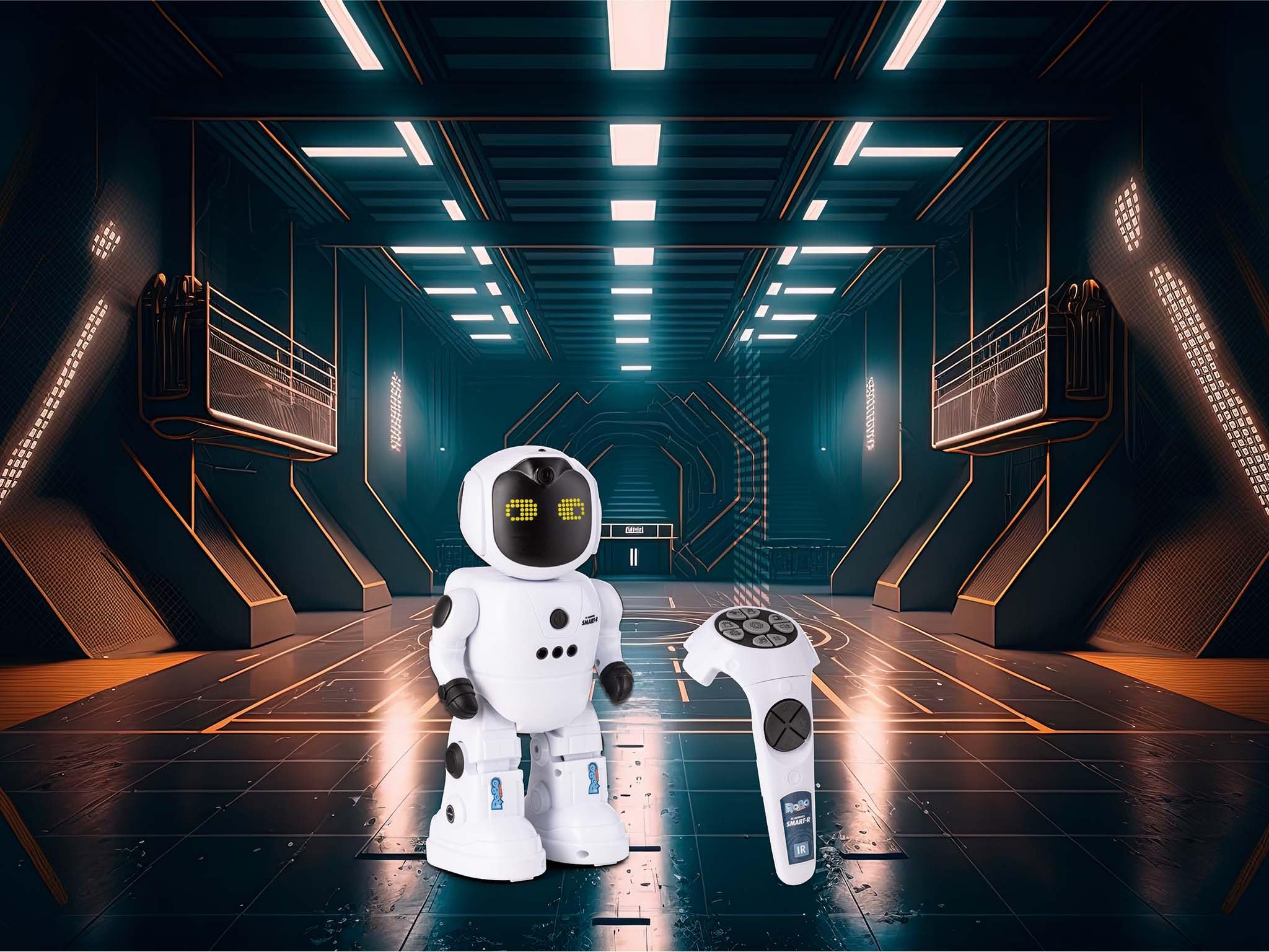 Revell Control RC Robot Smart-R Con animazioni facciali a LED, Funzioni touch interattive con musica ed effetti sonori