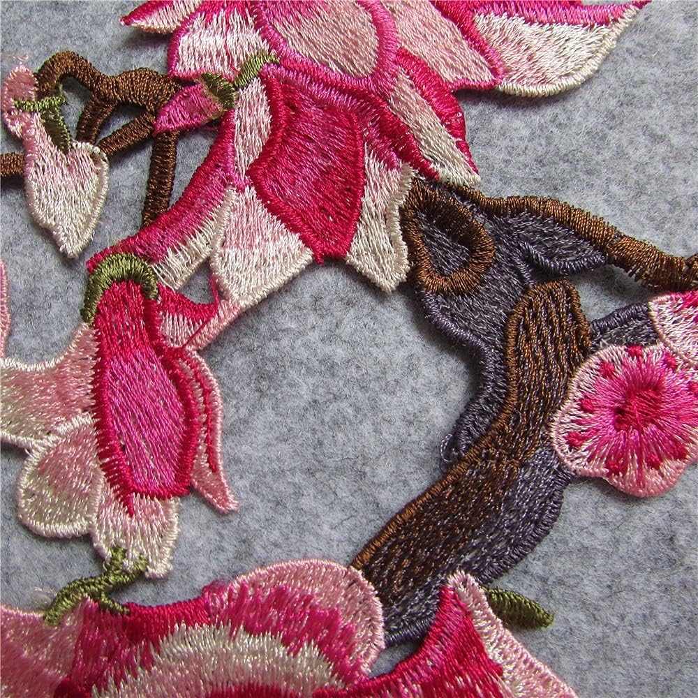 Pink Decorate 1pc Lace Collar Beautiful Flower Lace Applique Trim Lace Fabric Sewing Supplies Crafts