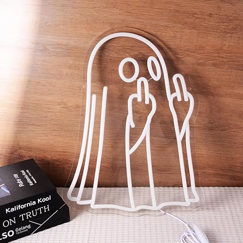 Miniatura 6 de That's Bullshit - Letreros de neón con 8 divertidos refranes BS para decoración de pared de oficina humorística "15.4 x 10.6 pulgadas", interruptor