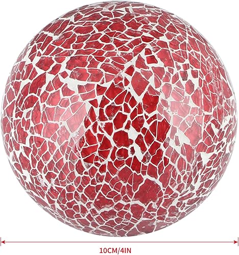 Miniatura 17 de MDLUU Orbes decorativos de 4 pulgadas, bolas de esfera de mosaico, bolas de centro de mesa para cuencos, jarrones, decoración de mesa de comedor