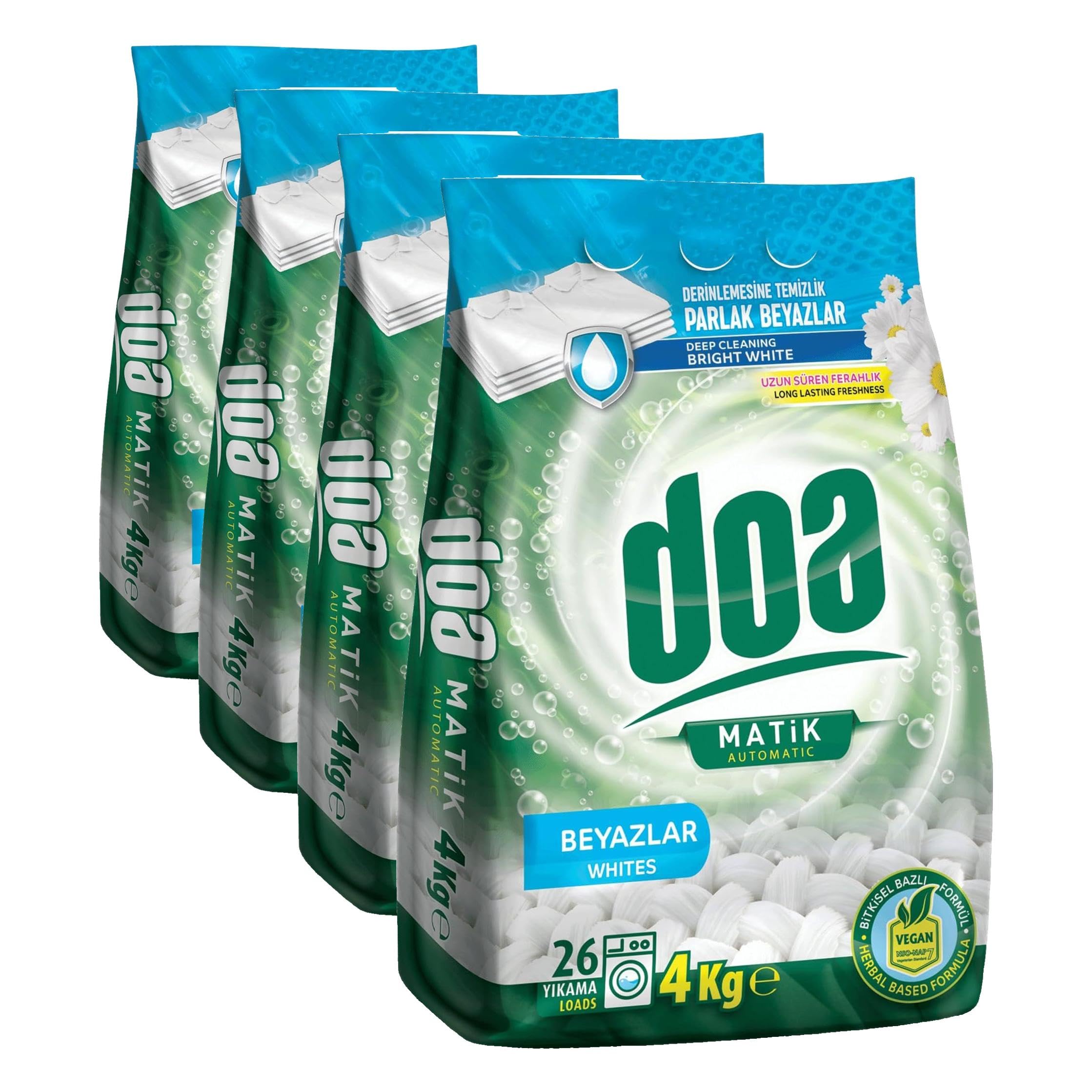 DOA Matik Deterjan Beyazlar 4 kg (4 paketi)