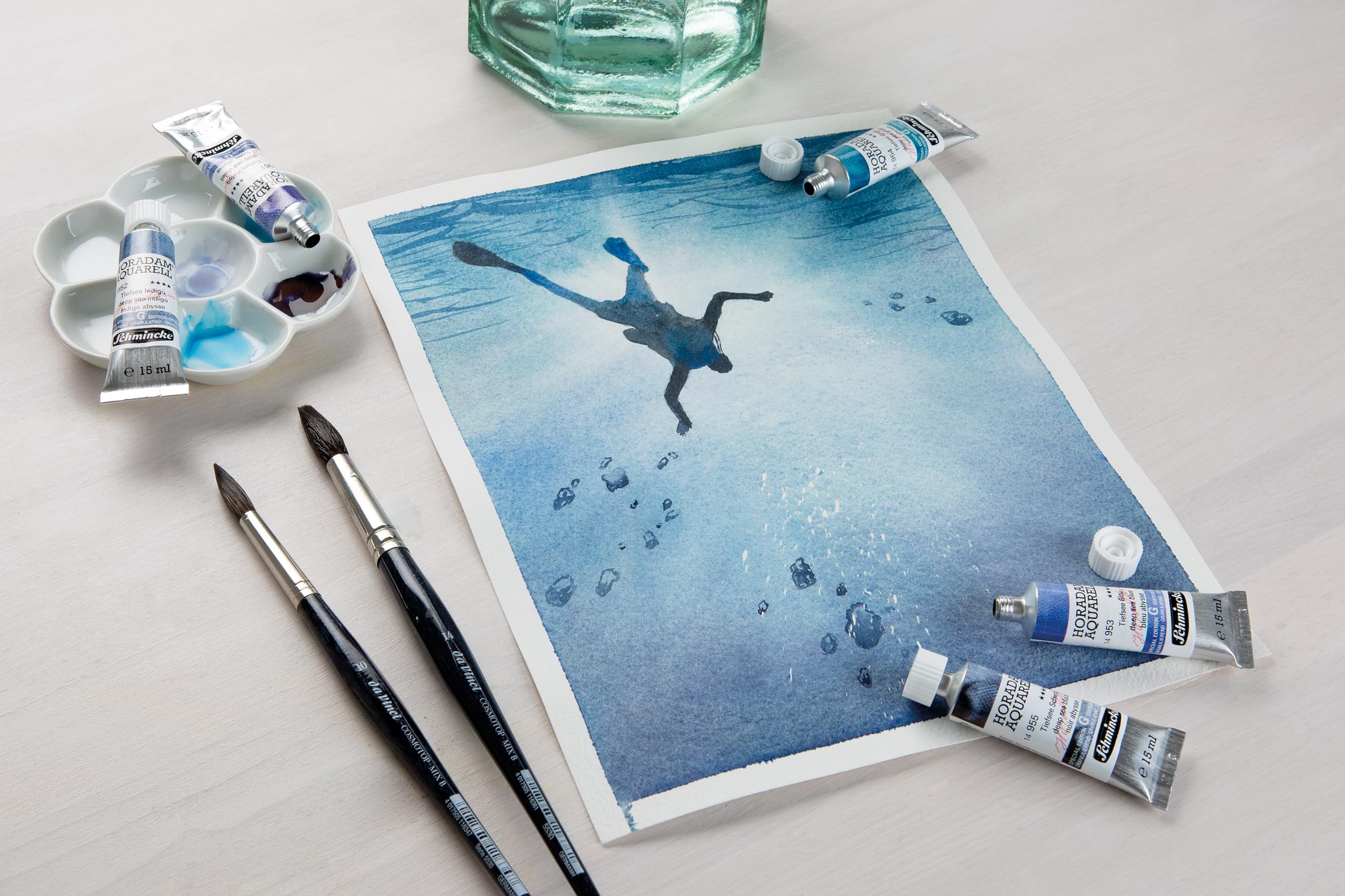 Schmincke Zestaw akwareli Horadam Aquarell Super Granulating - 50 kolorów x 5 ml