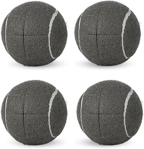LITIAN Paquete de 4 pelotas de tenis precortadas para caminantes, pelotas antideslizantes resistentes con almohadillas de fieltro para caminantes y