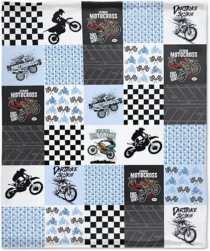 Manta de bebé de motocross de motocross súper suave, manta para bebé, recién nacido, manta para bebé para cochecito, regalo de bebé para cuna, XS 30