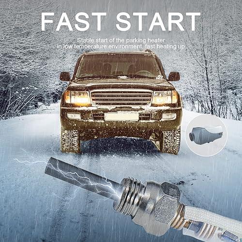 Miniatura 4 de WAYSKA Kit de bujías de incandescencia para calentador diésel con herramienta de montaje de extracción para reemplazo de calentador de